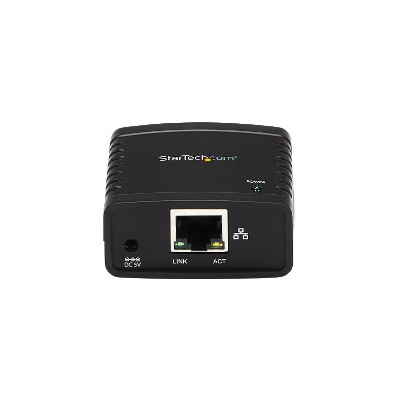 StarTech PM1115U2 10/100Mbps Ethernet to USB 2.0 Network LPR Print Server